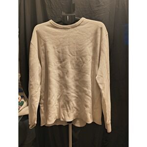 Sonoma Shirt Mens XL Longsleeve Waffle Knit Thermal Cotton Blend White